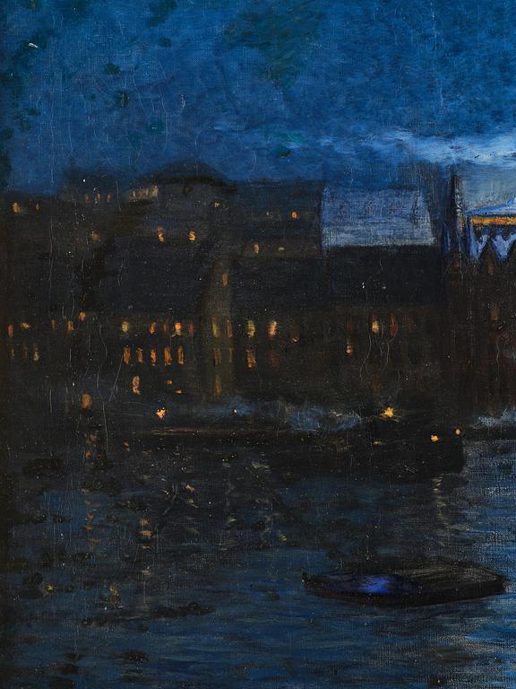 Niels Björnson-Möller, attributed to, "Mariahissen i kvällsbelysning".