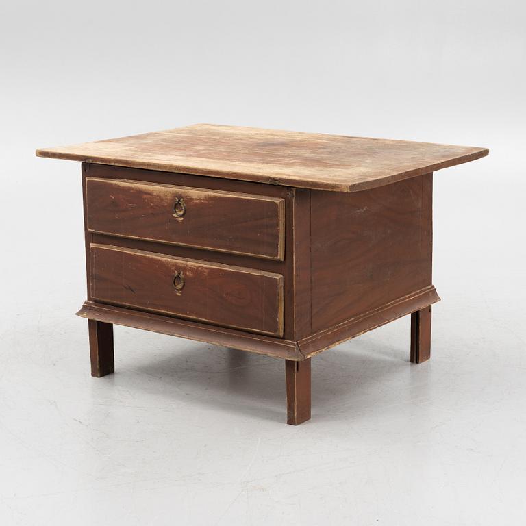 Bord med lådor, allmoge, 1800-tal.