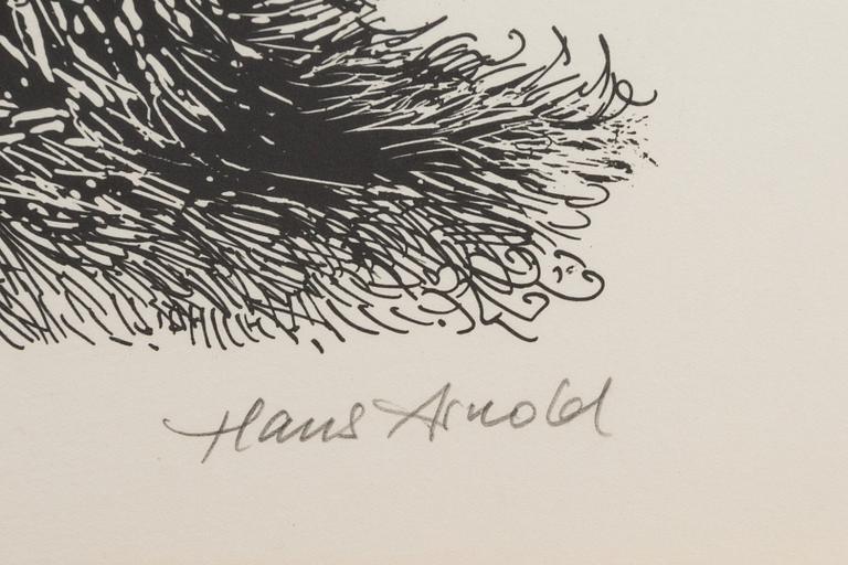 HANS ARNOLD, litografi, signerad, E.A.