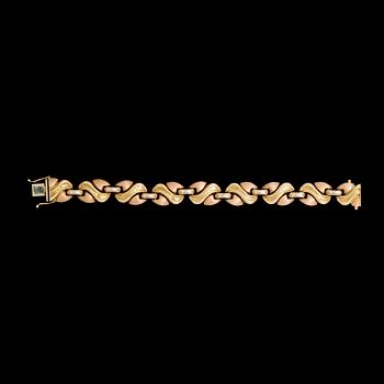 33. BRACELET, gold, Italy. Weight 39,2 g.