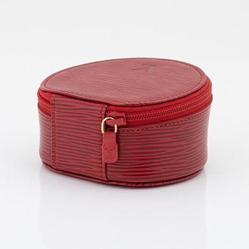 Louis Vuitton, a red epi leather 'Ecrin Bijoux Jewelry case', 2003.