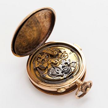 Fickur, repeter, 56 mm,  14K guld, ankargång.
