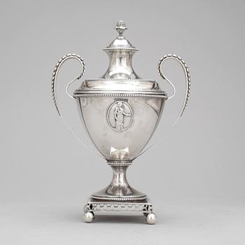 SOCKERSKÅL silver, August Johanson, Jönköping, 1893. Vikt ca 416g.