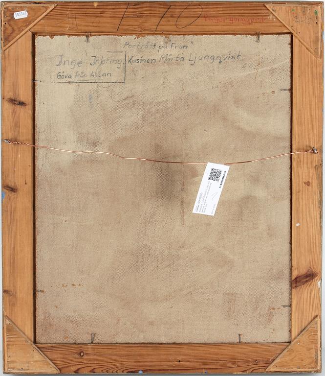 BIRGER LJUNGQUIST, olja på pannå, signerad och daterad 1939.