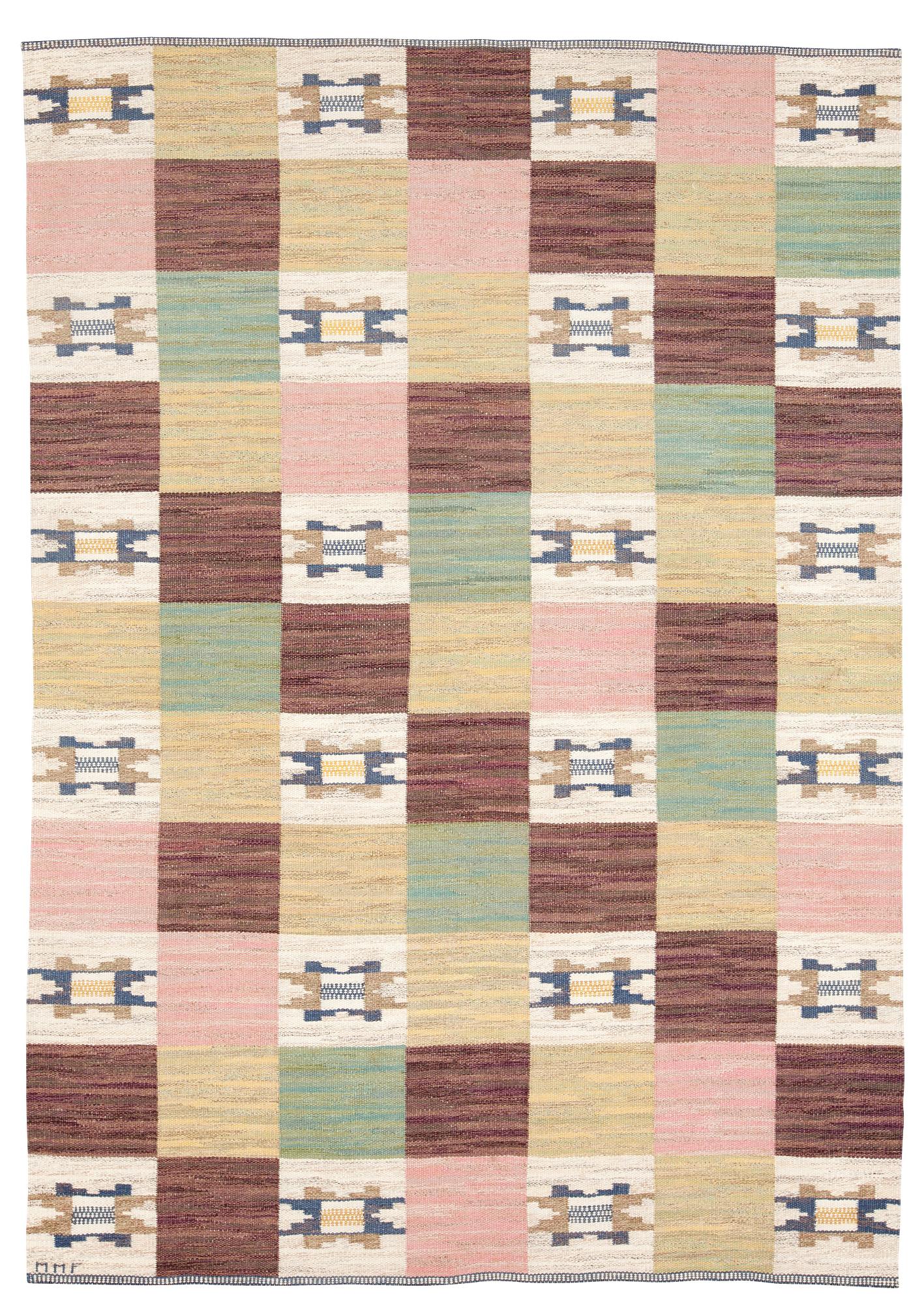 MATTA. "Rutmattan". Rölakan. 294,5 x 207,5 cm. Signerad MMF.