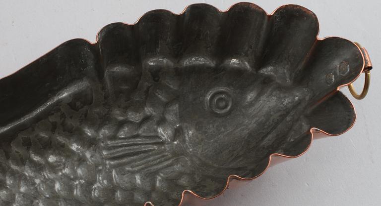 ALADÅBFORMAR, 3 st, koppar, 1800-tal.