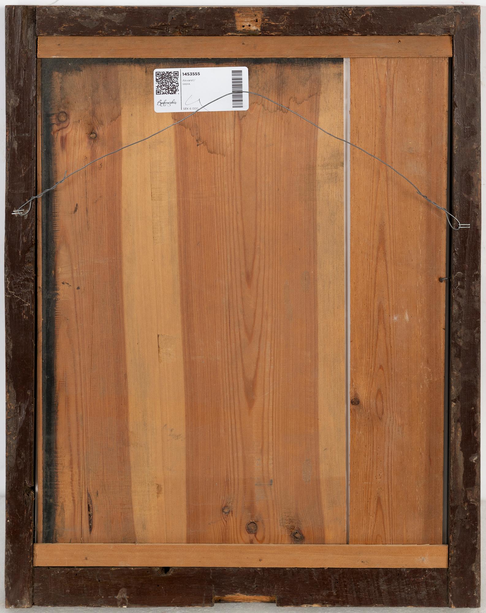 Okänd konstnär, 1700-tal, tuschlavering.