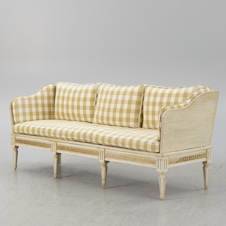 Trågsoffa, gustaviansk, 1700-tal.