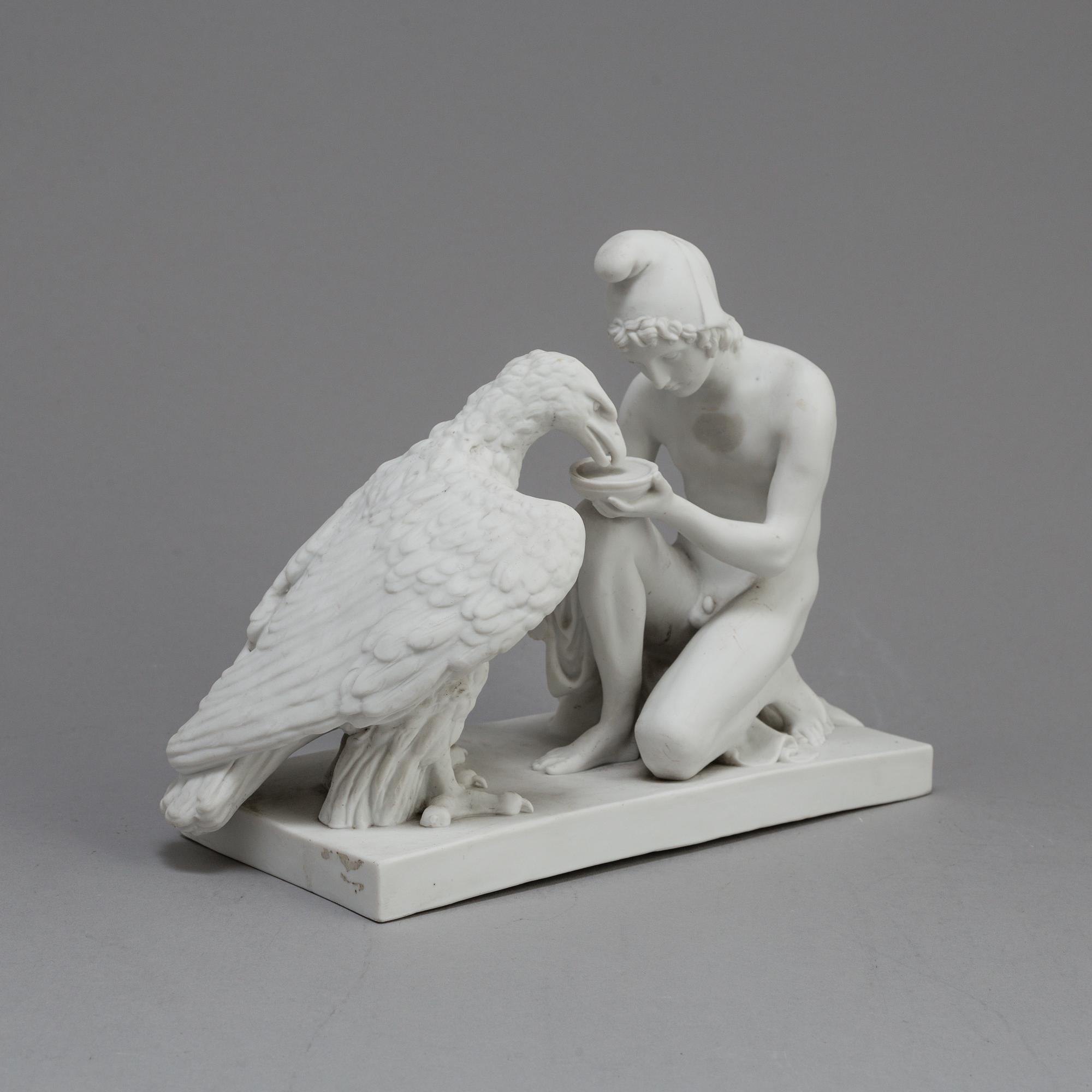 A PARIAN FIGURE after Thorvaldsen, Eneret,  Royal Copenhagen, ca 1900.