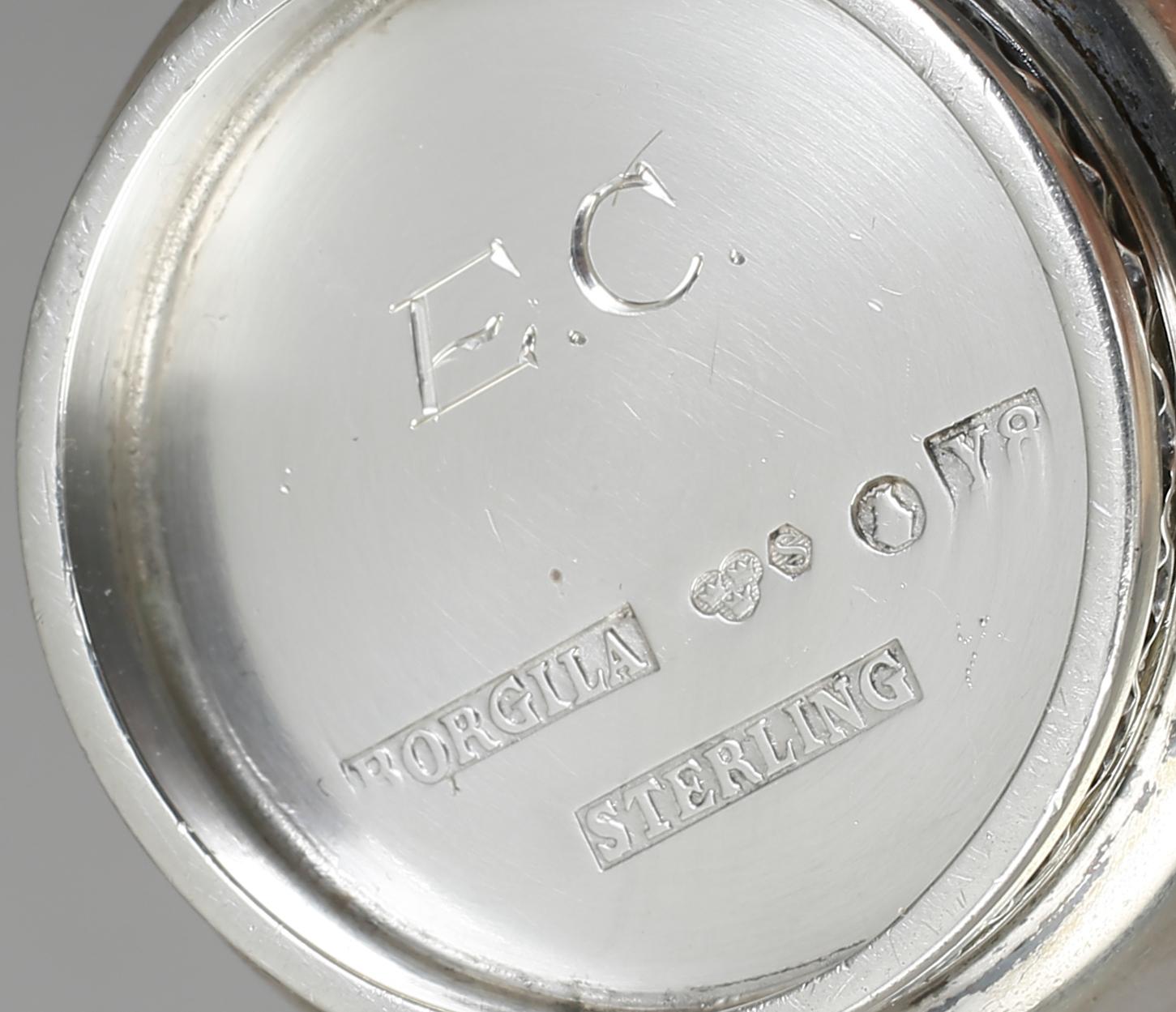 PARTI SILVER, 13 del, bland annat fat samt bägare, Borgila, Stockholm, 1940-tal. Vikt 335 gram.
