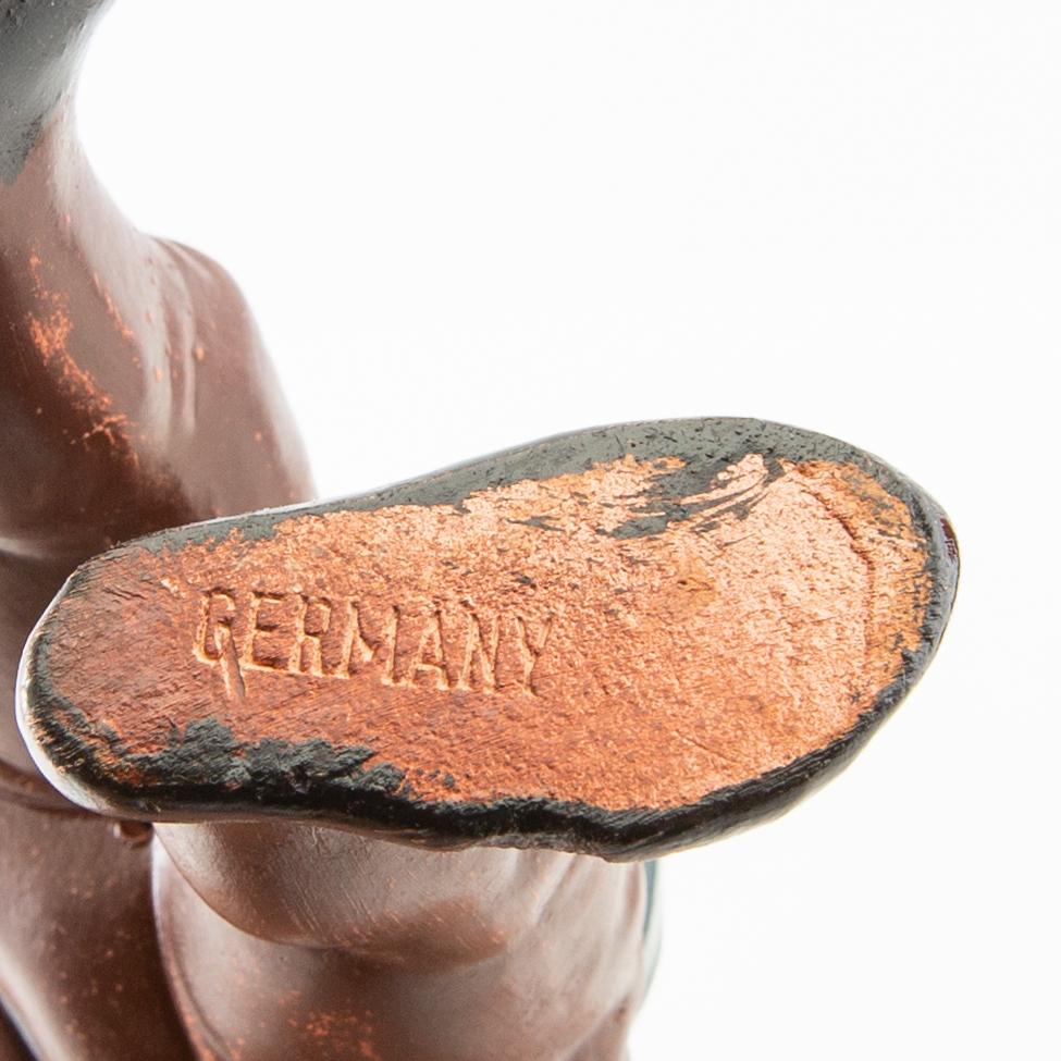 Gnomes 7 pcs mostly Germany mid/second half of the 20th century painted terracotta.