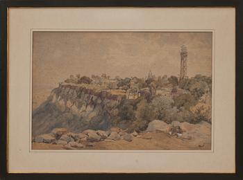 JULES SCHAUMBURG, akvarell, signerad och daterad 1866.