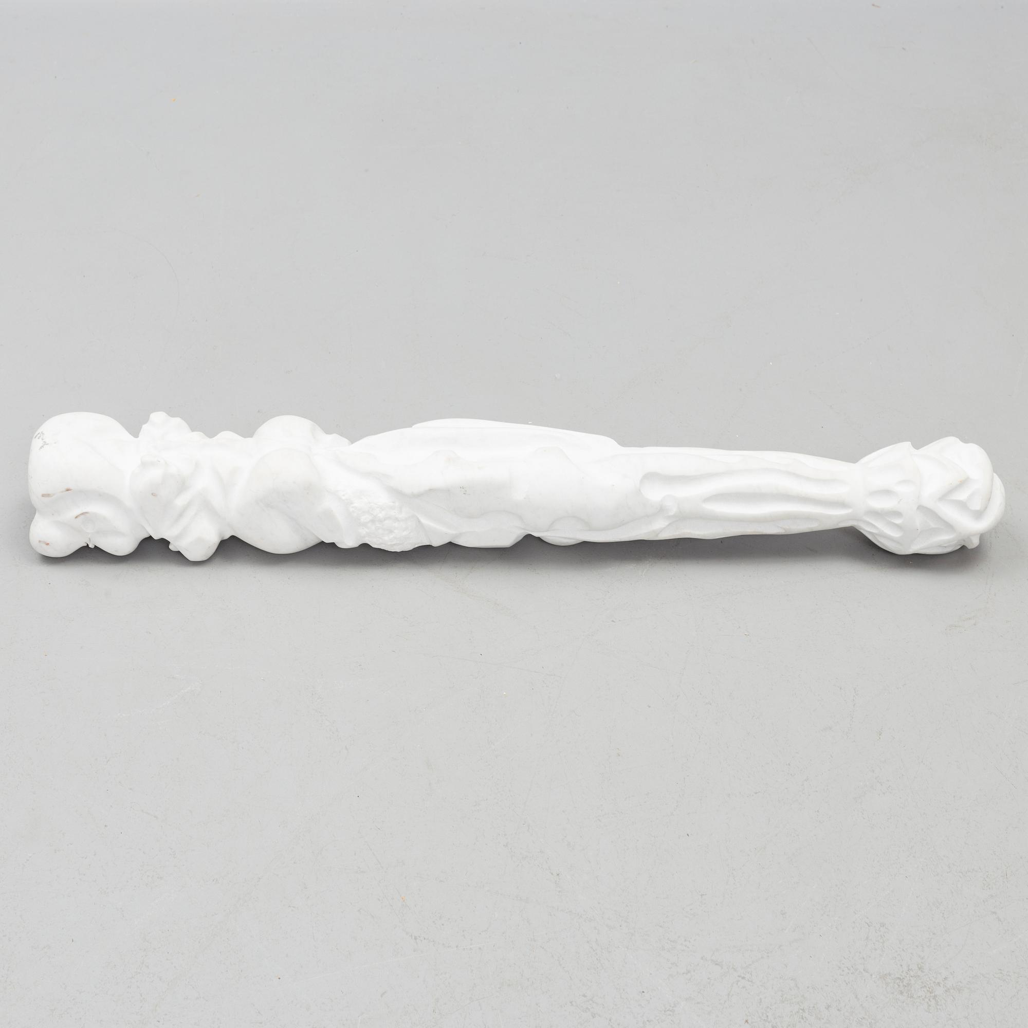 Stefano Beccari, sculpture. Unsigned. Marble, height 105 cm.