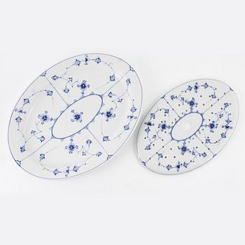 Royal Copenhagen, fish platter, porcelain, "Musselmalet".