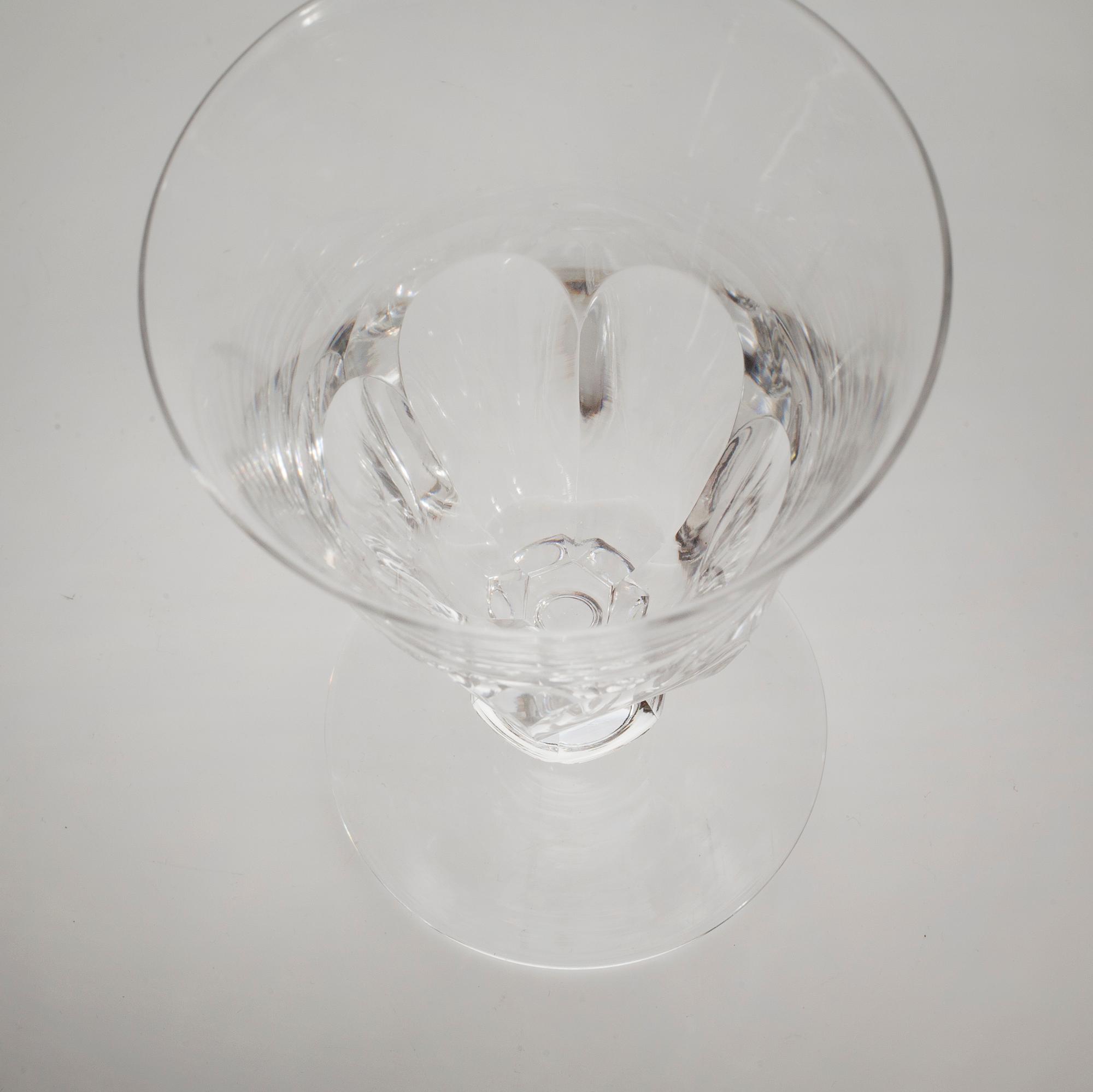 ELIS BERGH, glasservis, 6 + 20 delar,   "Rosersberg" och "Bergh", Kosta, 1900-talets andra hälft.