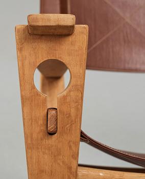 HANS J WEGNER, gungstol, "GE673" "Nyckelhålet" Getama, Danmark 1970-tal.