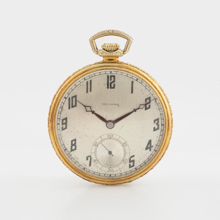 TAVANNES, pocket watch, 44 mm, dress watch.