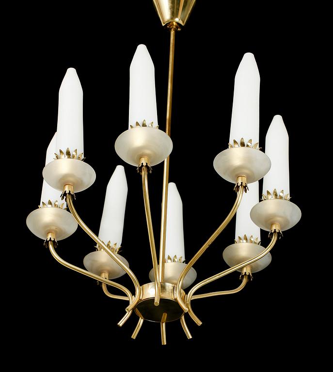 TAKLAMPA, 1900-talets mitt. Höjd ca 75 cm.