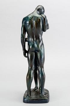Gudmar Olovson, skulptur signerad patinerad konstmassa.