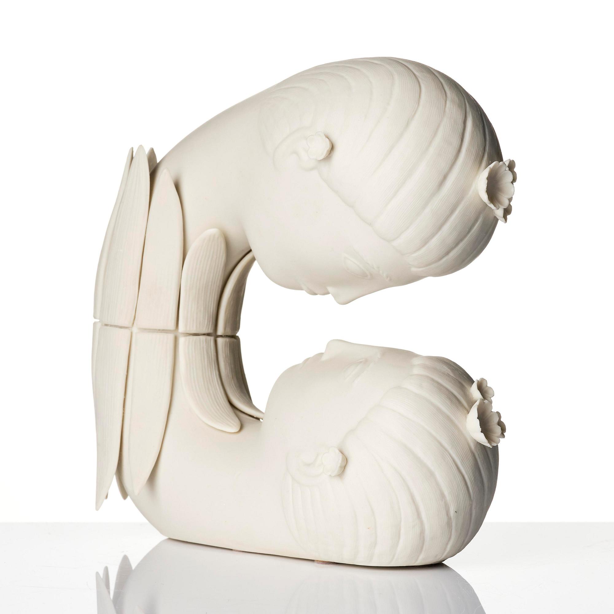 Stig Lindberg, "Narcissus", a parian porcelain sculpture, Gustavsberg 1970s, from the "Figurin" series, ed. 375/500.