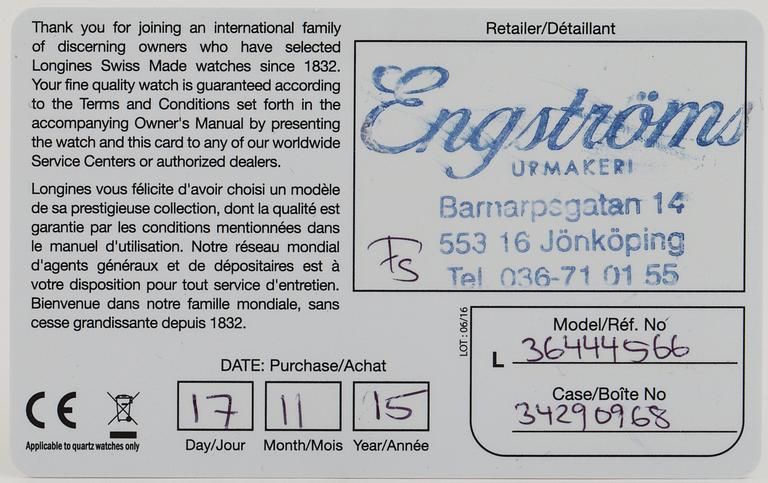 LONGINES, Hydro Conquest (300m/1000ft), chronograph, wristwatch, 43,5 mm,