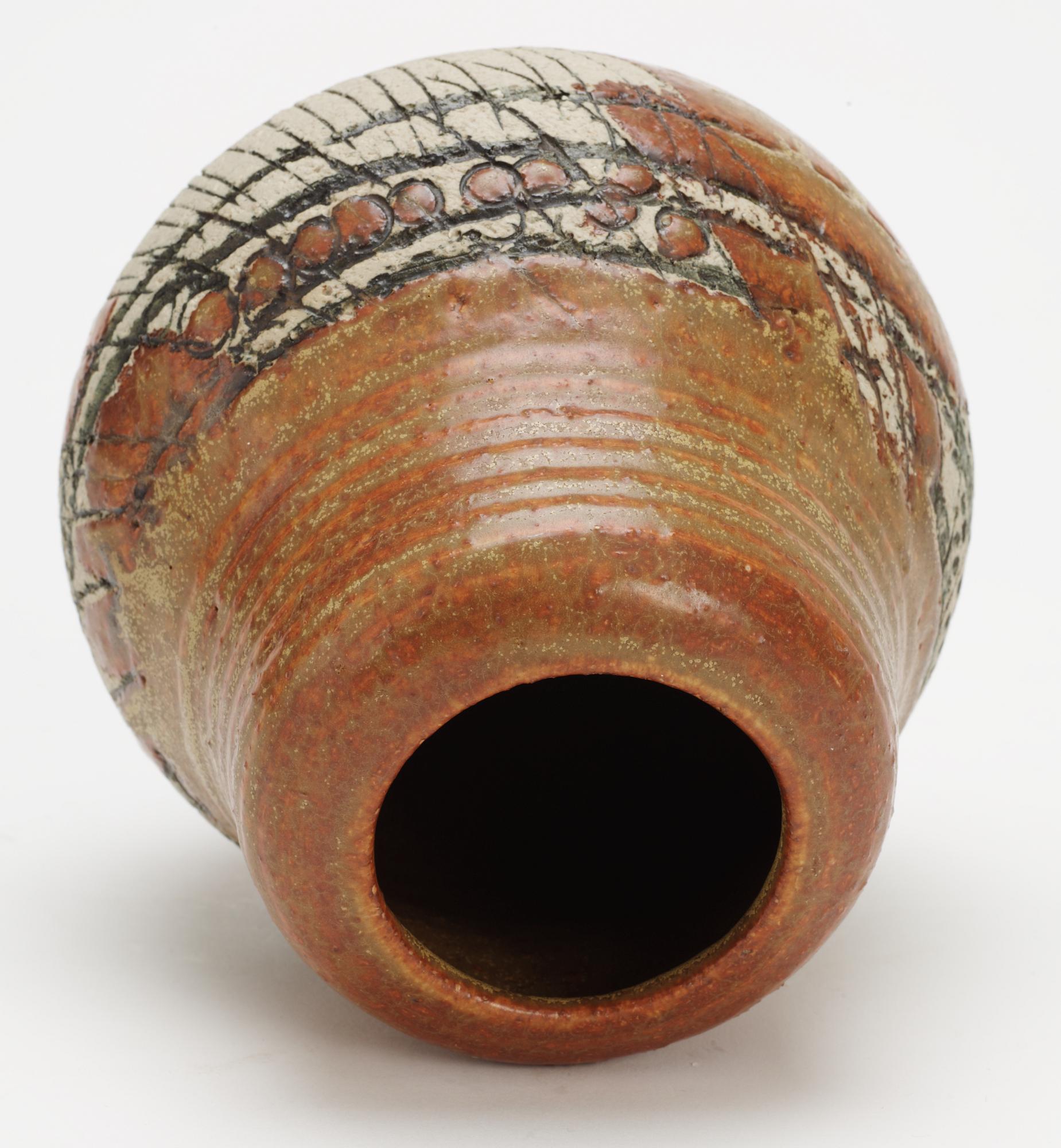 A Lisa Larsson stoneware vase, Gustavsberg studio 1950's.