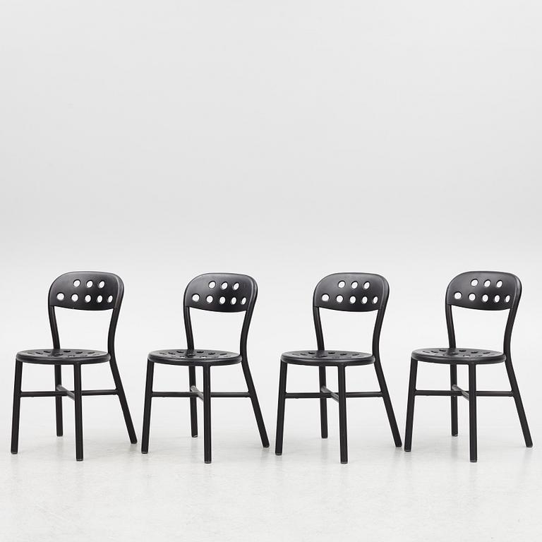 Jasper Morrison, four "Pipe" chairs, Magis.