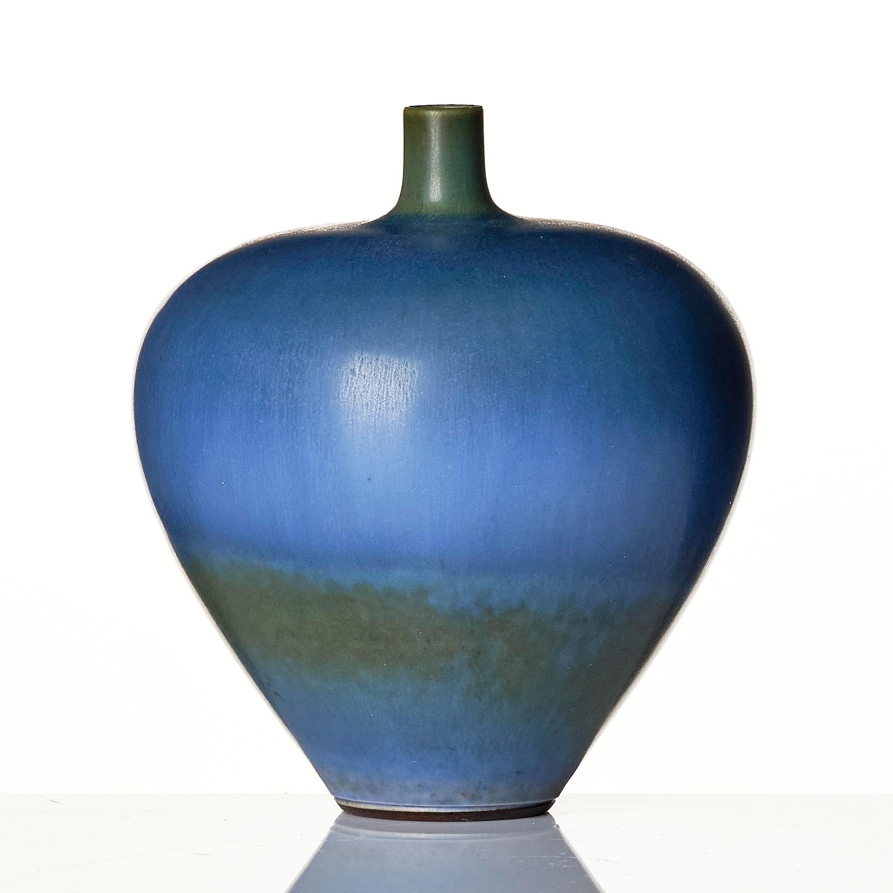 Berndt Friberg, a stoneware vase, Gustavsberg Studio 1958.