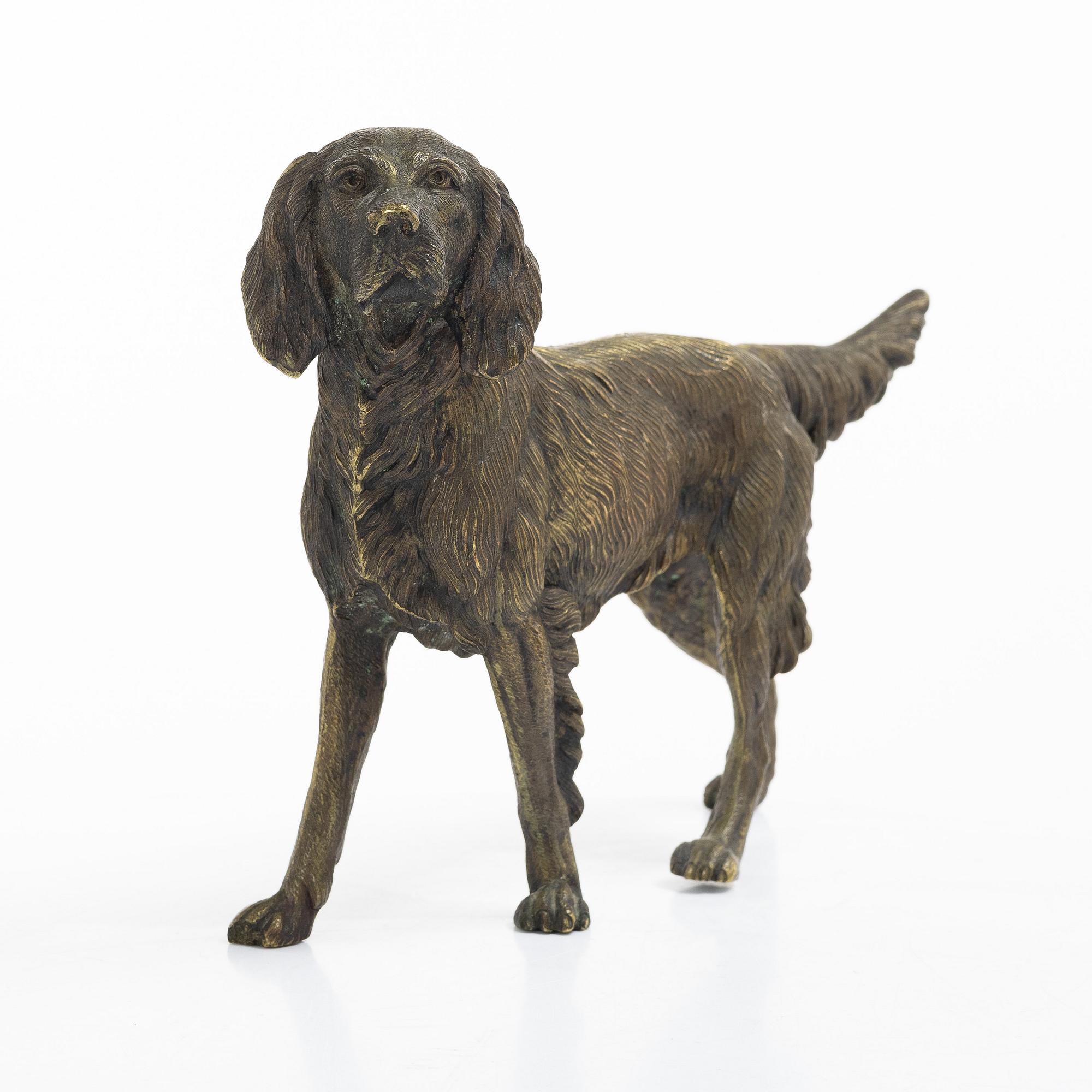 Figurin, Wienerbrons, "Setter", omkring 1900.