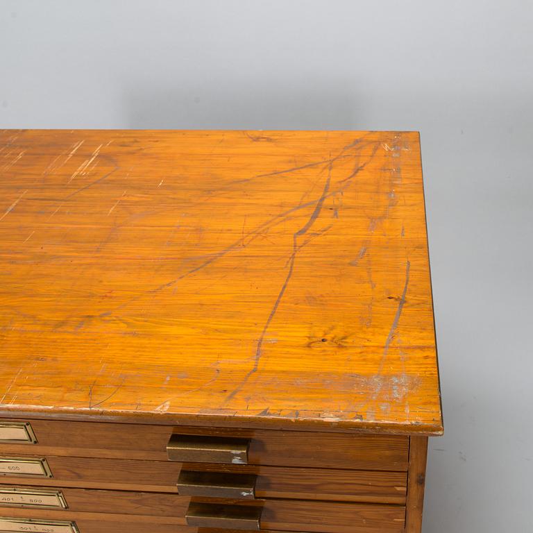 A 20th-century file cabinet.