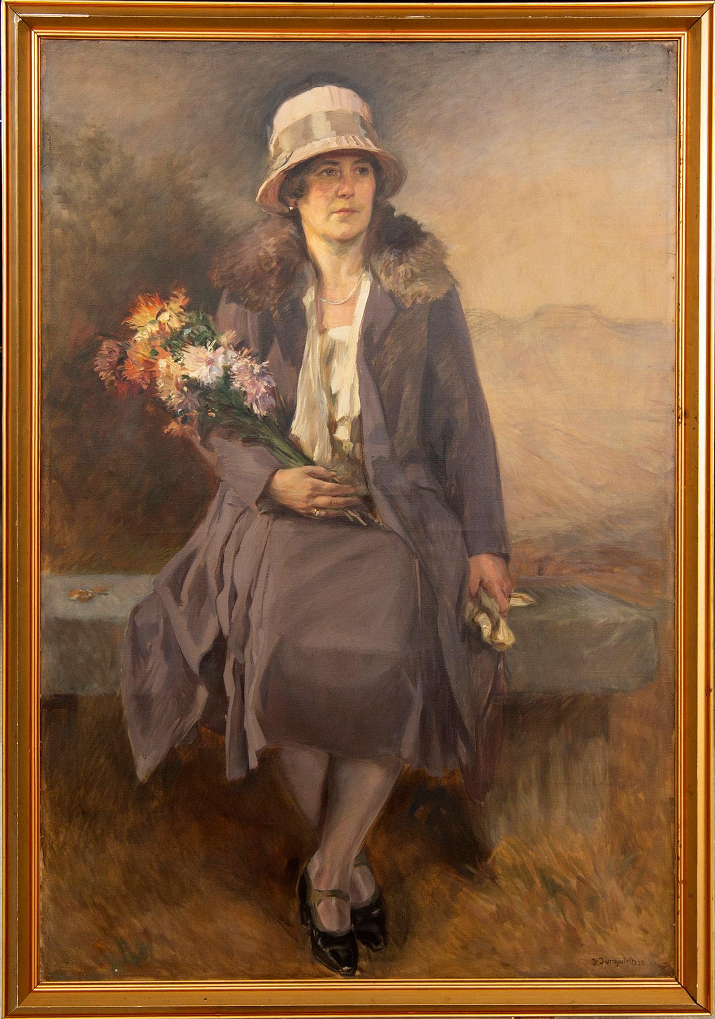 Joseph Jungwirth, olja på duk, signerad J Jungwirth.