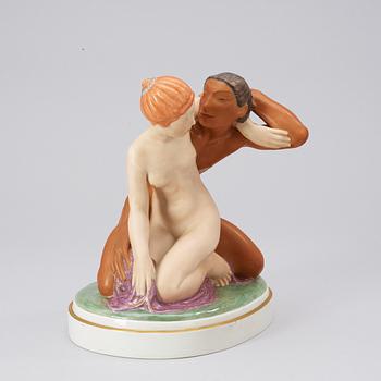 A Gerhard Henning porcelain figure by Royal Copenhagen, Denmark.