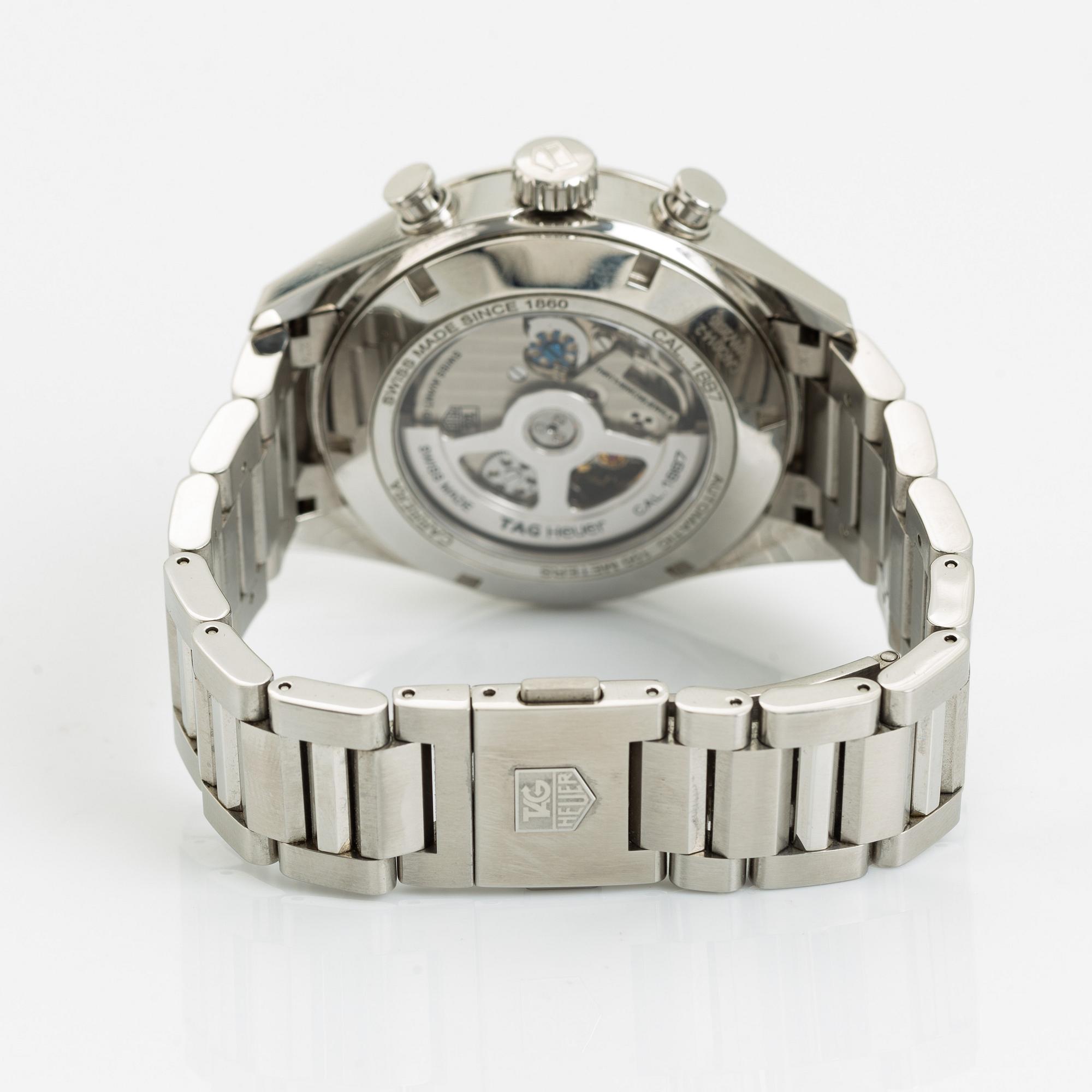 Tag Heuer, Carrera, wristwatch, chronograph, 43 mm.