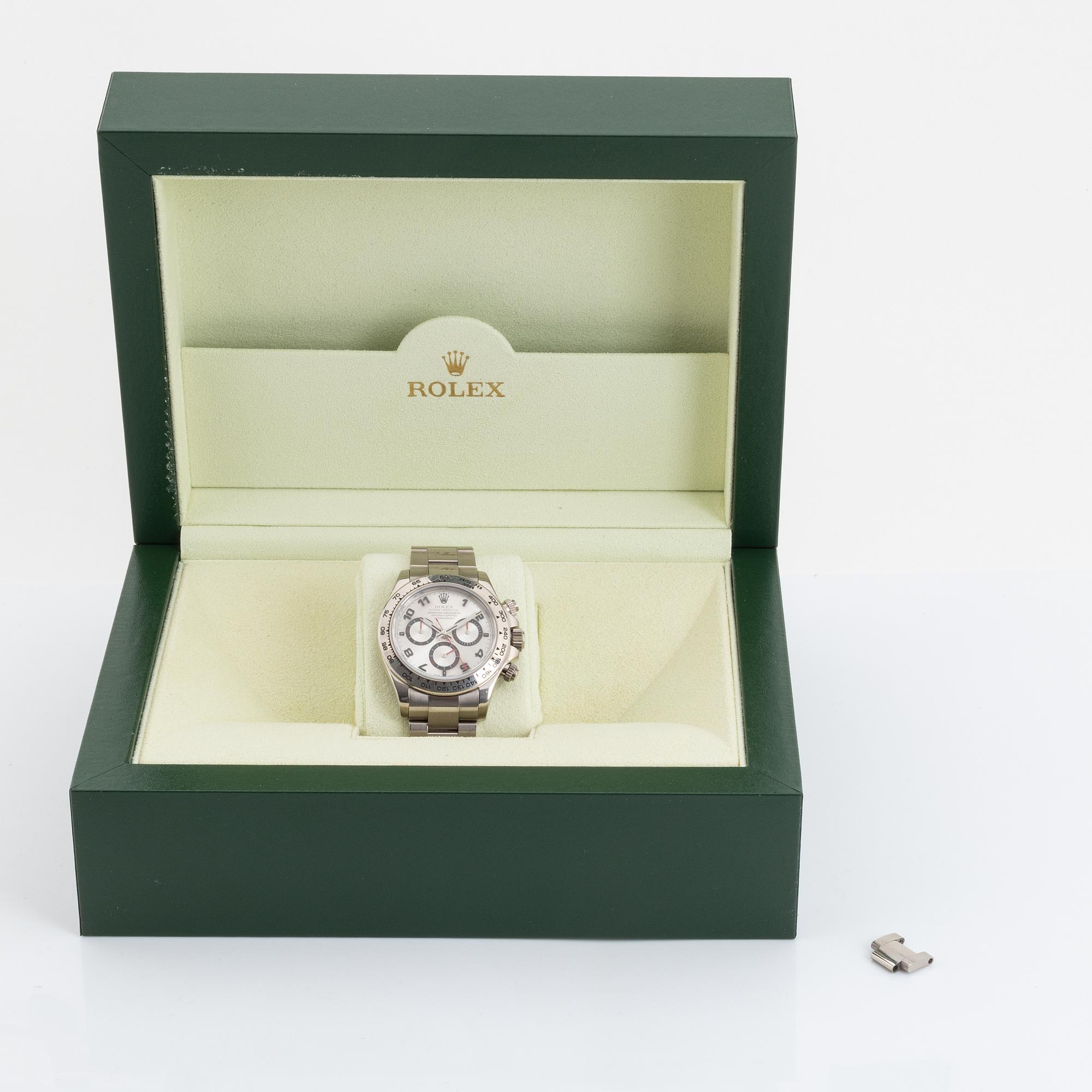 Rolex, Cosmograph, Daytona, chronograph.