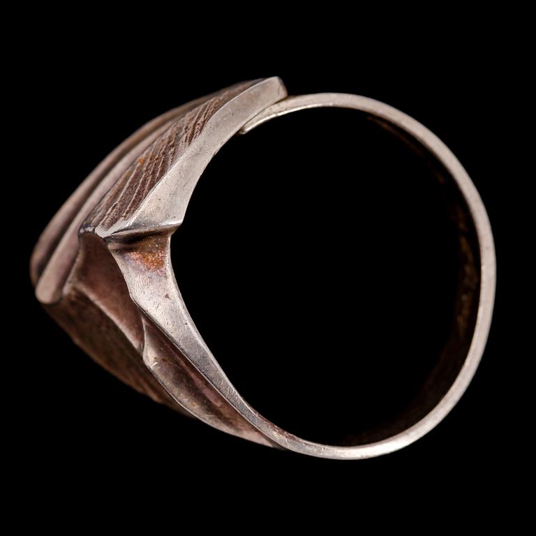 ARMBAND OCH RING, silver och sterlingsilver, bla Hans Hansen, Danmark.