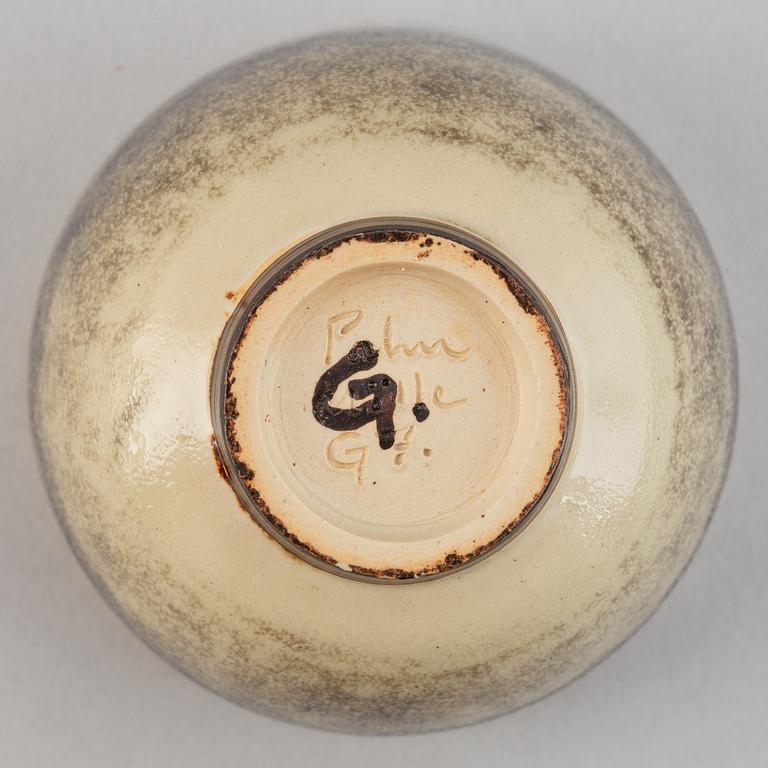 Rolf Palm, a set of two stoneware vases and a bowl, Mölle.