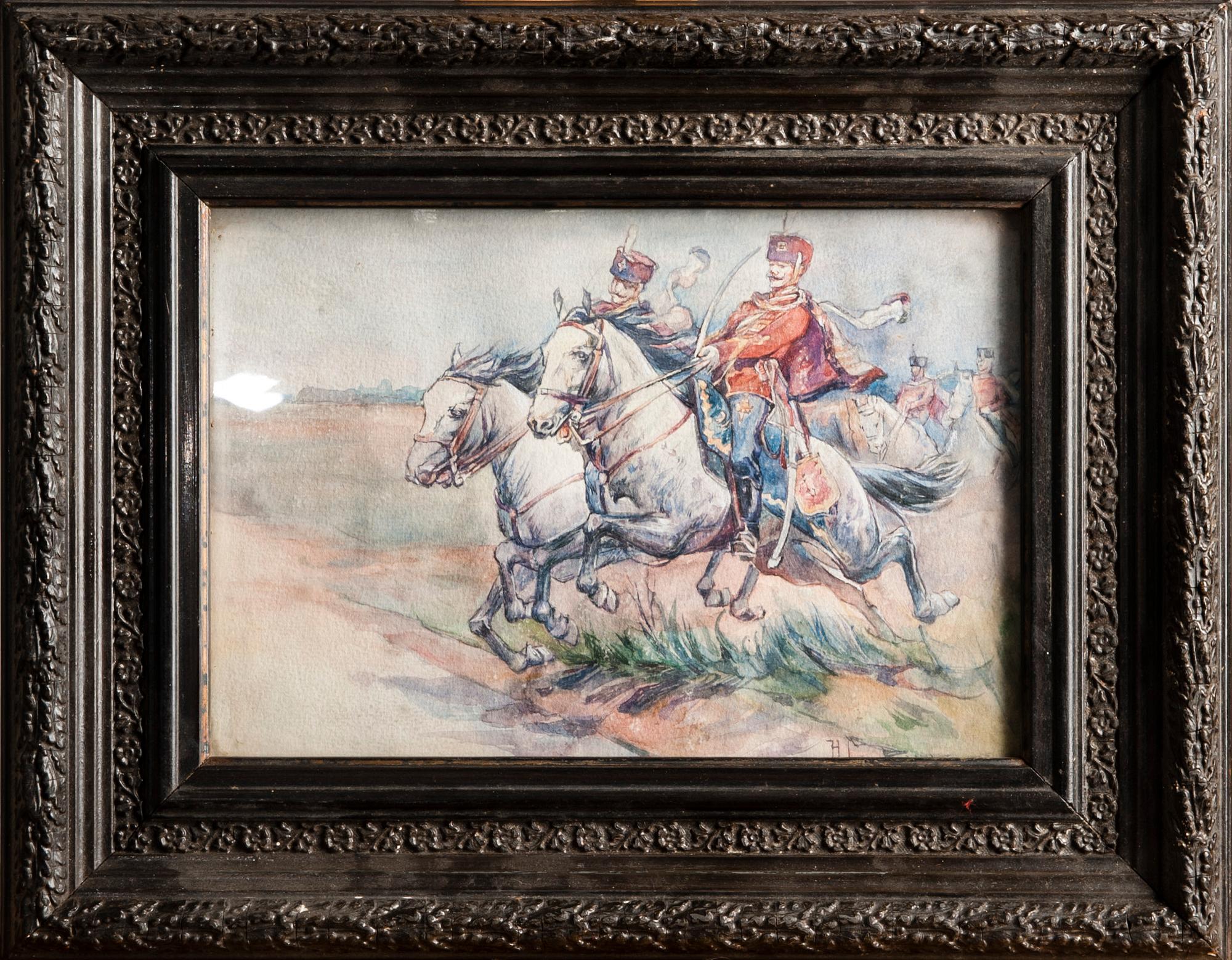 OKÄND KONSTNÄR, akvarell, signerad Samokish.