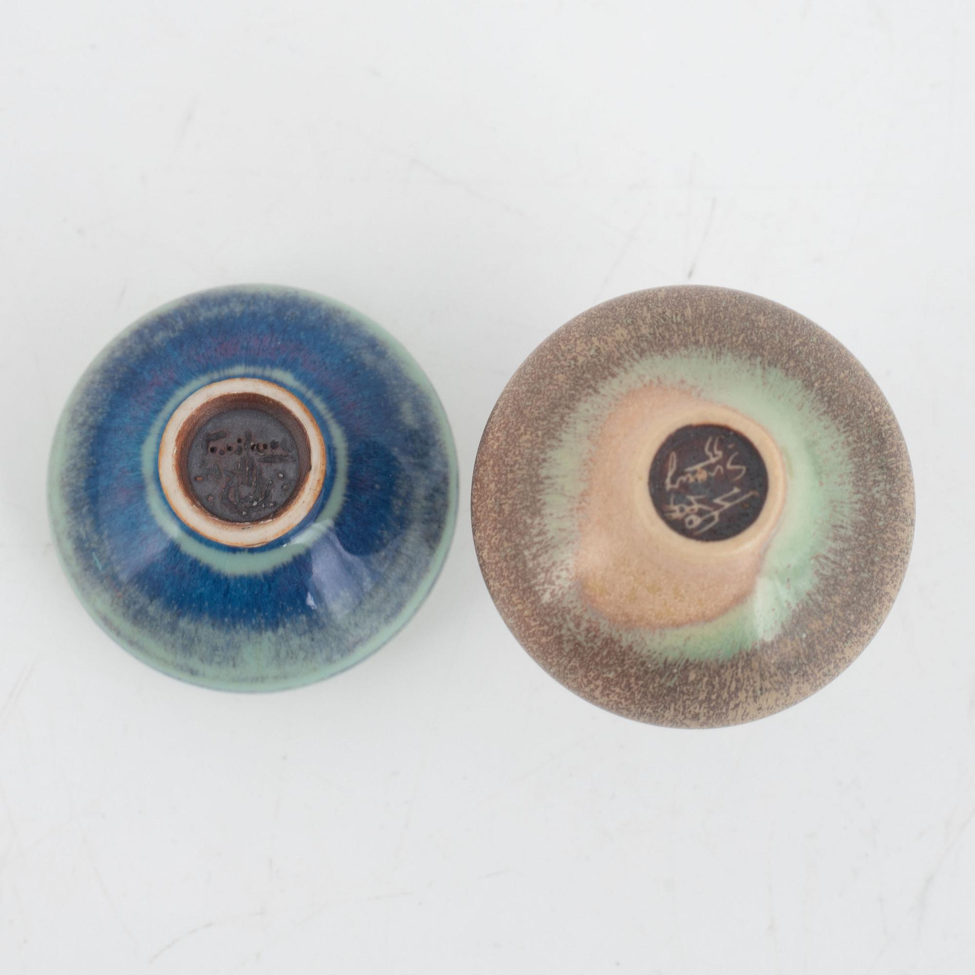 Miniatures, 6 pieces, stoneware, Gustavsberg Studio.