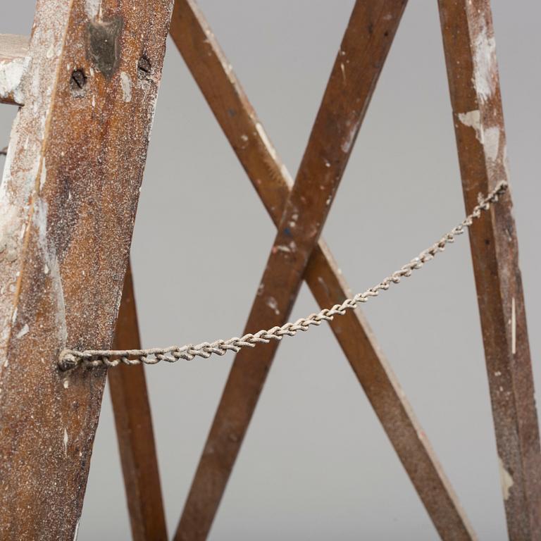 a 20th century wooden ladder.