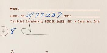 ELGITARR, Fender Stratocaster, 1965, Sunburst - time capsule condition.