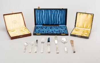 A set of Rosenholm silver cutlery, 108 pieces. Total weight incl. steel blades app. 3200 gram.