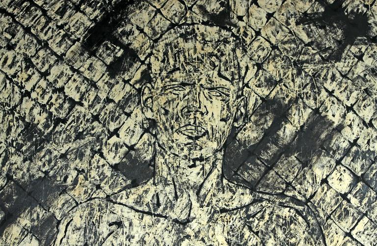 JÓN ÓSKAR, olja på duk, sign o dat 88 a tergo.