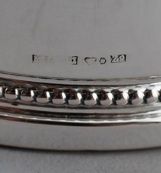 LJUSSTAKAR, 1 par, silver, MGAB, Uppsala 1974.