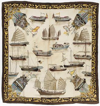Hermès · SCARF, "Junques et Sampans", Hermès.