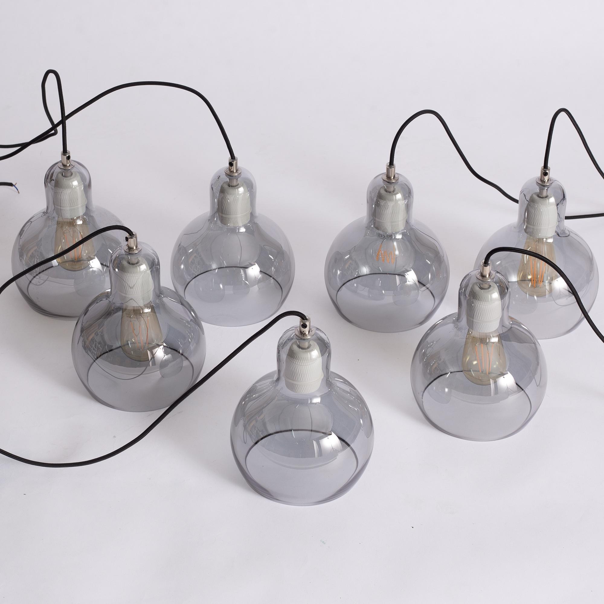 Sofie Refer, seven pendant lamps, 'Mega Bulb', &Tradition.