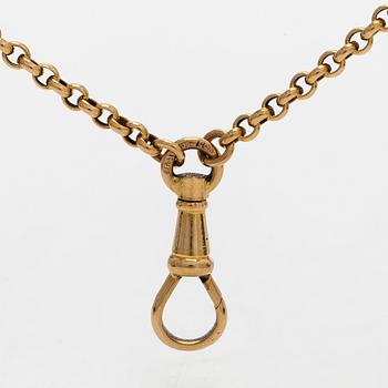 Klockkedja, 18K guld, Hugo Grün & Co Oy.