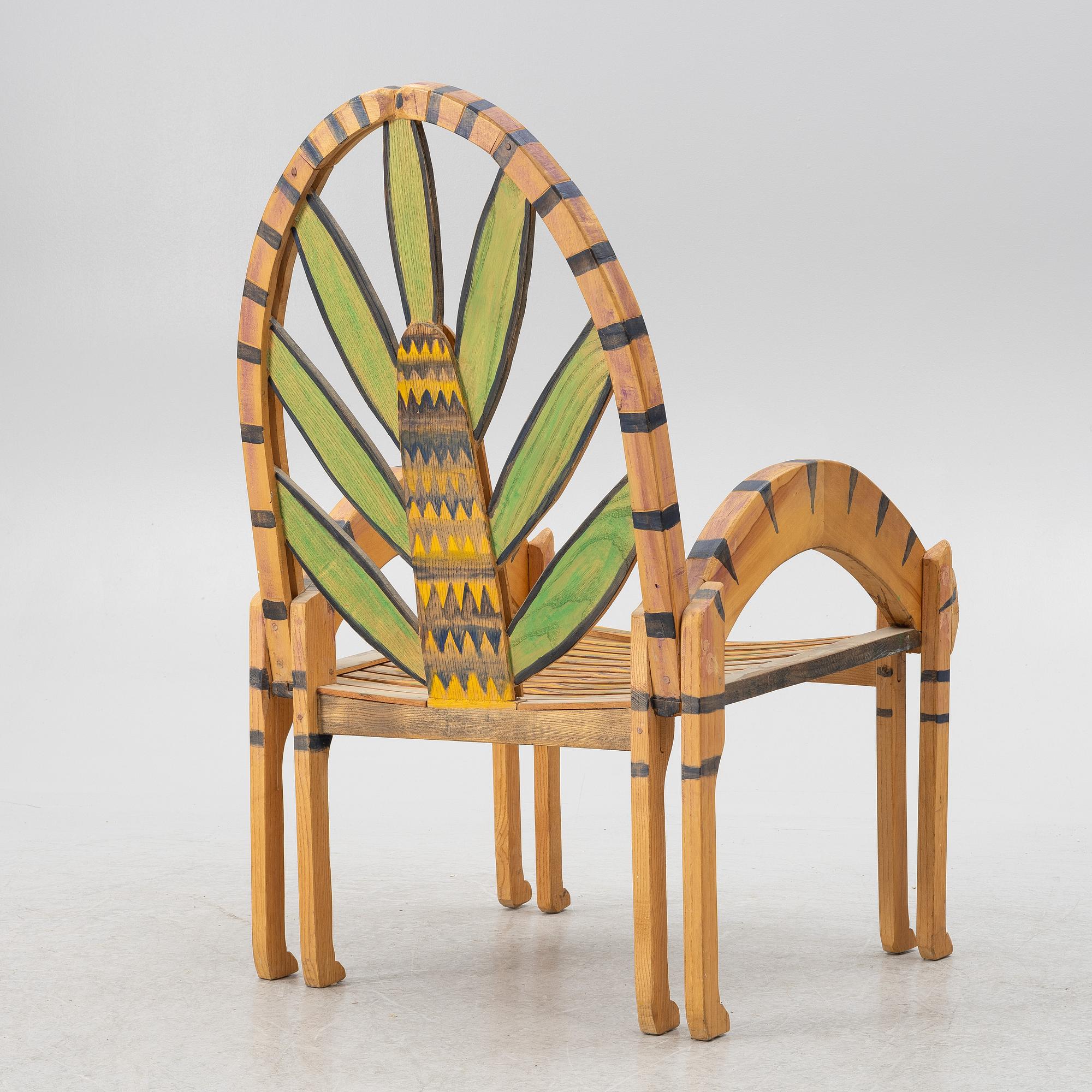 Gérard Rigot, An armchair, signed.