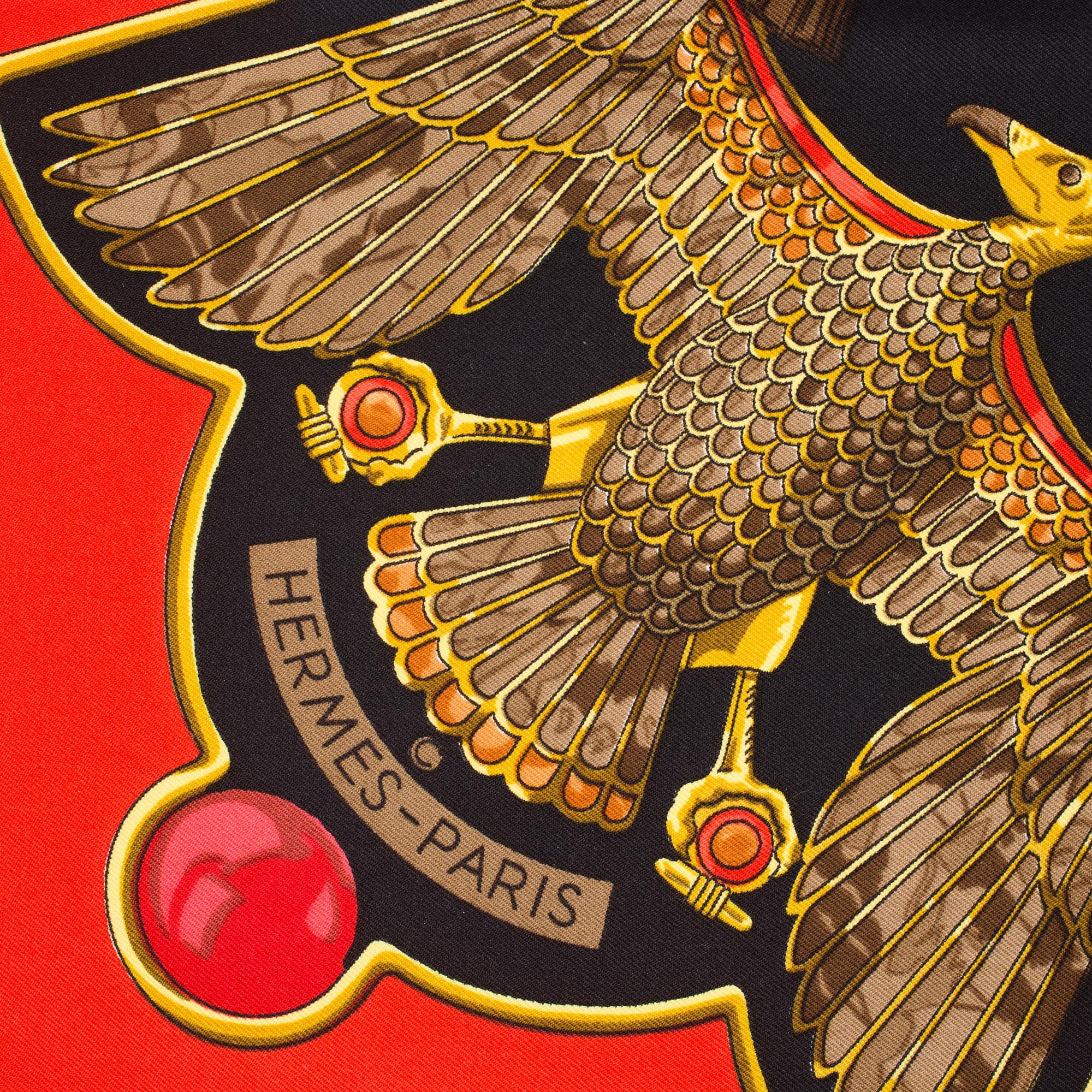 An Hermès "Egypte" silk scarf.