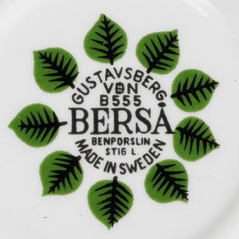 Stig Lindberg, a 77 pieces bone china and stoneware service, "Berså", Gustavsberg.