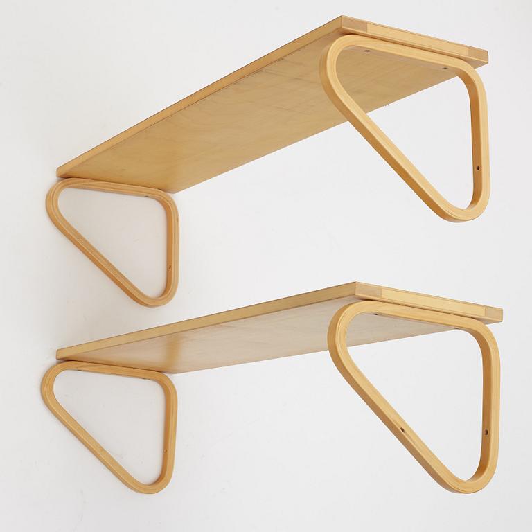 Alvar Aalto, a pair of model 112B shelves.